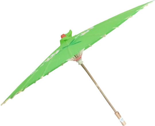 Kokoracostume Karnevalsaccessoires Regenschirm Geisha 54cm Grüne