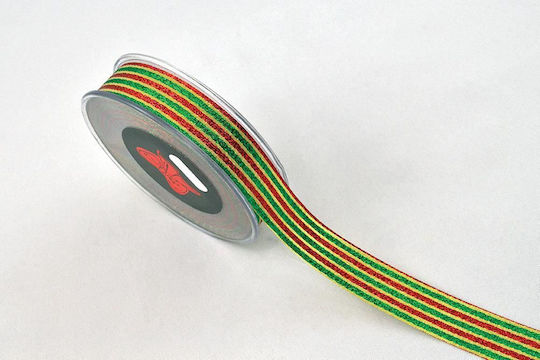 Ribbon Ophelia Green-Red 1.4 X 18 M Green-Red