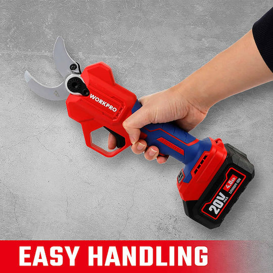 WorkPro Pruning Shears Battery 20V Solo with Maximum Cutting Diameter 35mm