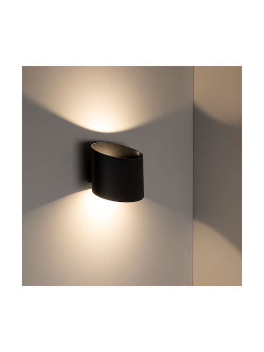 TK Lighting Lamp Wall LED Black