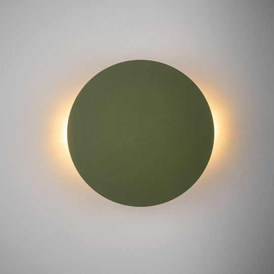 TK Lighting Luna Κλασικό Φωτιστικό Τοίχου Πράσινο