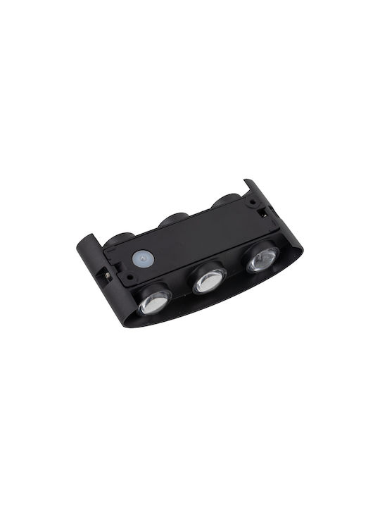 TK Lighting Modern Lamp Wall with Integrated LED Black