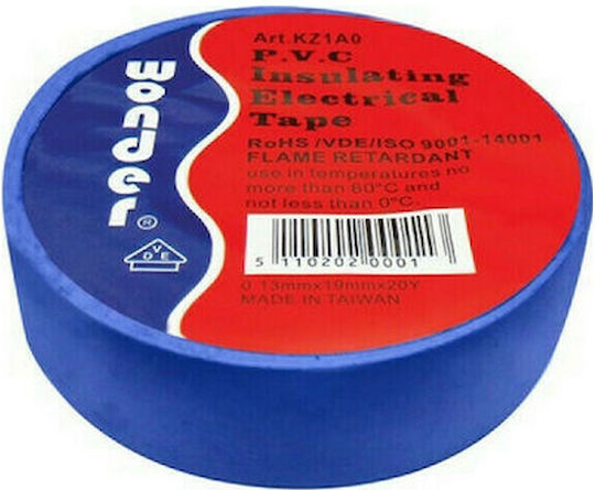 Eurolamp Insulation Tape 19mm x 20m PVC Narrow Blue Blue