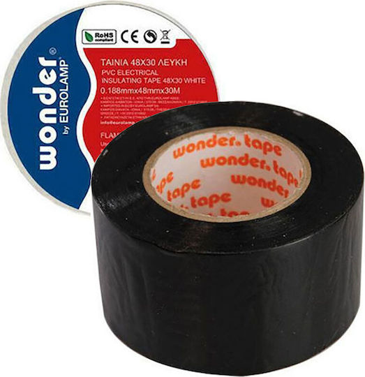 Eurolamp Insulation Tape 38mm x 20m Black