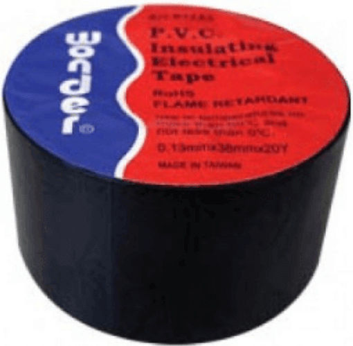 Eurolamp Insulation Tape 38mm x 20m Black