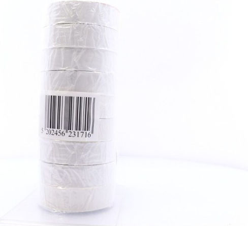 Logo Insulation Tape 19mm x 20m PVC White White