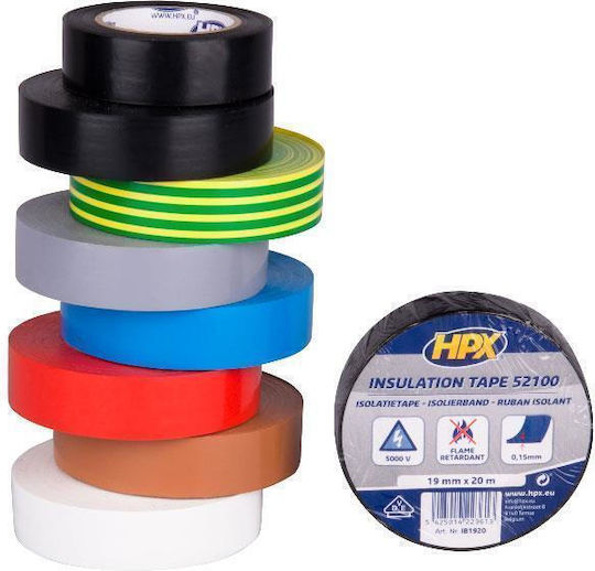 HPX Insulation Tape 19mm x 10m 5200 Black Black
