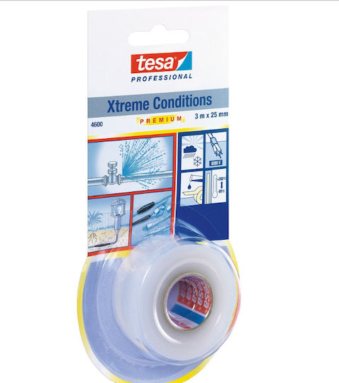Tesa Bandă izolatoare Bandă de izolație 25mm x 3m Xtreme Conditions White Alb
