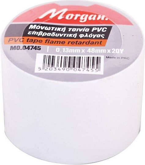 Morgan Μονωτική Ταινία 48mm x 18.3m Λευκή