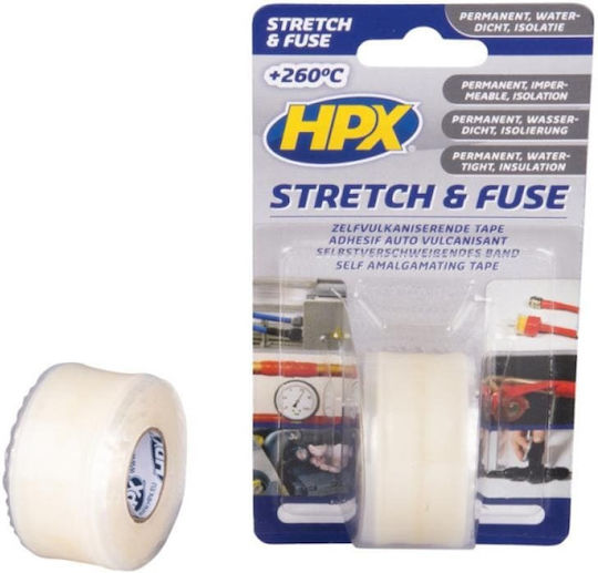 HPX Bandă izolatoare Bandă de izolație 25mm x 3m Stretch & Fuse Transparent Transparent