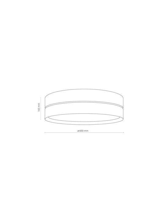 TK Lighting Hilton Ceiling Light 60cm