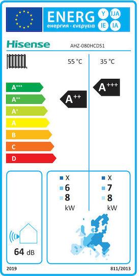 Hisense Hi-therma Αντλία Θερμότητας 8kW Μονοφασική 60°C Monoblock