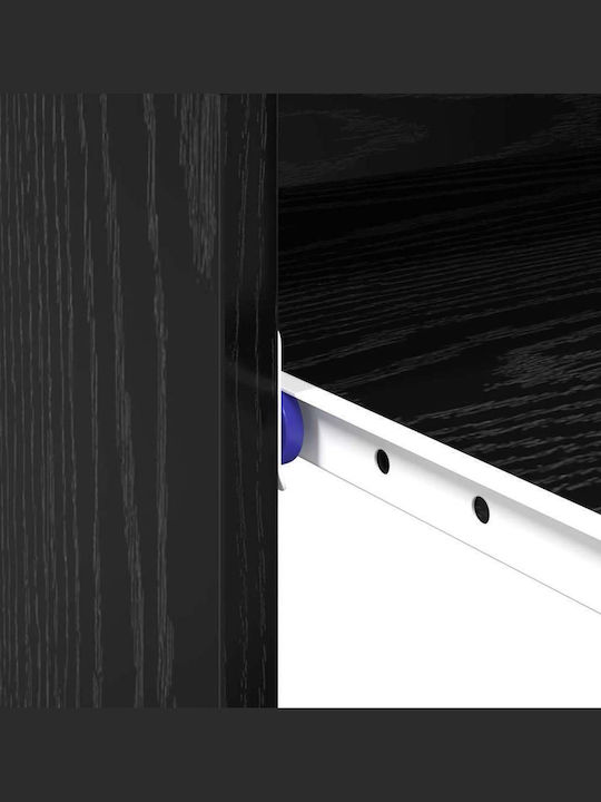 Γραφείο Υπολογιστή Ξύλινο Μαύρη Δρυς 77.5x43x79εκ.