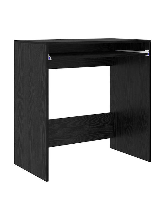 Γραφείο Υπολογιστή Ξύλινο Μαύρη Δρυς 77.5x43x79εκ.