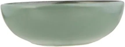 Porland Serving Bowl Round made of Porcelain Green with Diameter 10cm