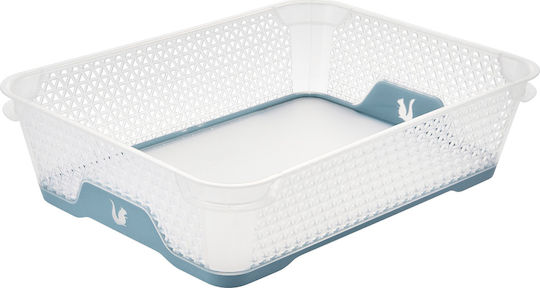 Keeeper Пластмасова Прозрачна Складова Кошница 36x36x7см