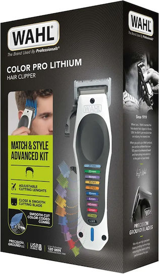 Wahl Professional Color Pro® Lithium Set Rechargeable Hair Clipper White