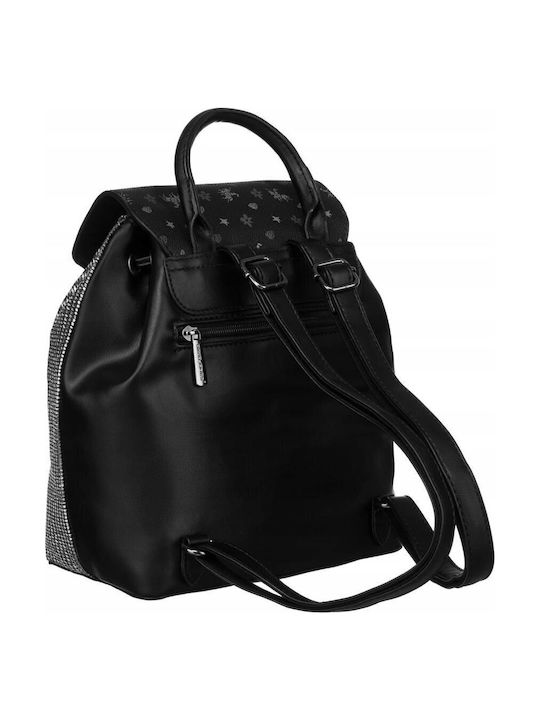 De piele Geantă de damă Rucsac Argintie