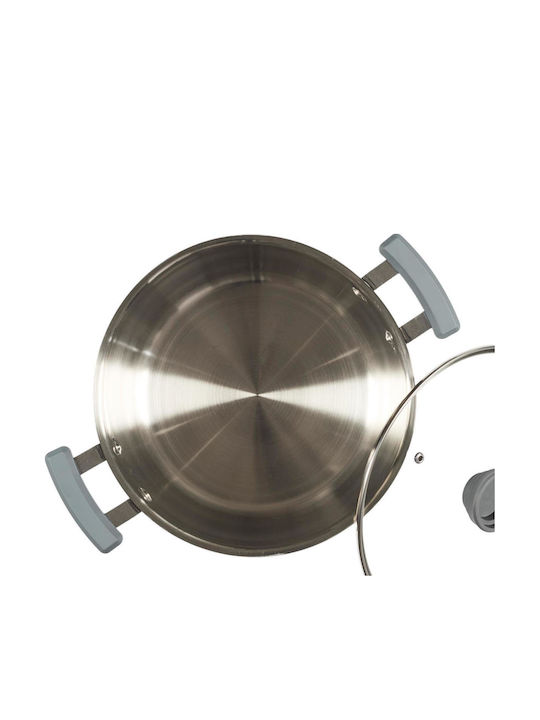 Cook Concept All-in-One X3 Easy Storage Pots Set from Stainless Steel Silver 3 Pieces