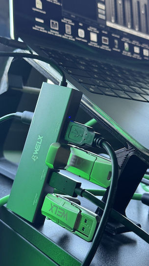 Welx WL2 Hub 5 Θυρών USB 3.2 με σύνδεση USB-C / USB-A