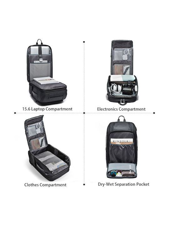Bange Backpack Αδιάβροχο 45lt Μαύρο / Μαύρο / Μαύρο / Μαύρο
