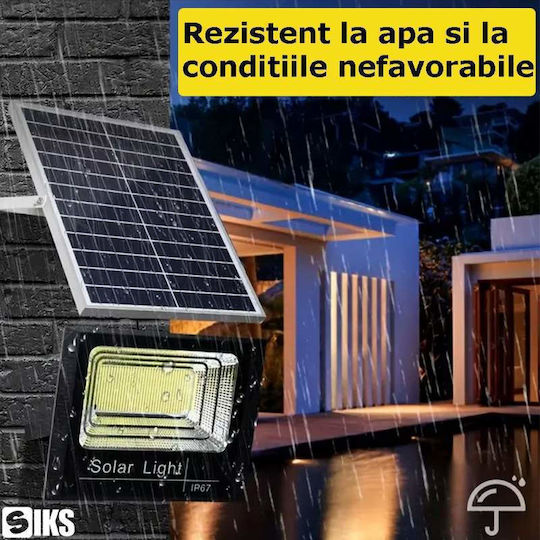 Montat pe perete Lampă Solară 200W cu Senzor de Mișcare, Fotocelulă și Telecomandă IP67