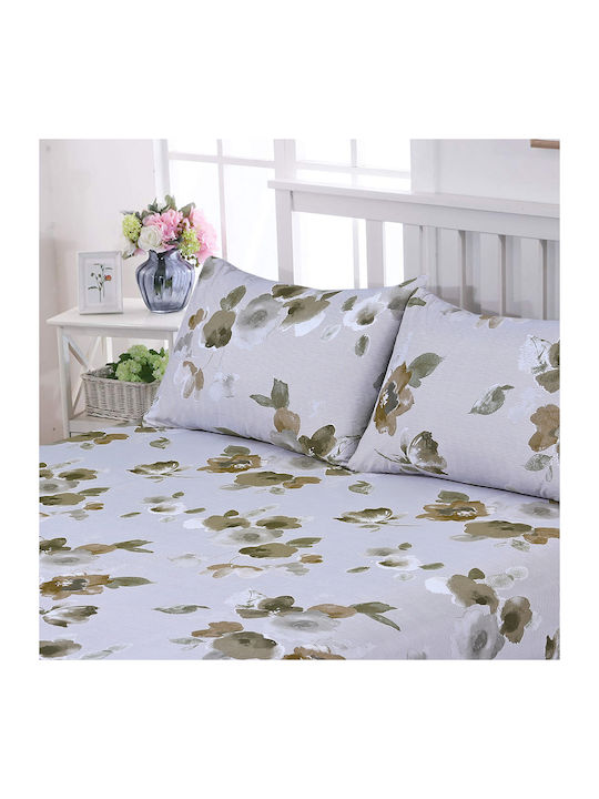 Casa Colori Sheet Semi Double with Elastic 120x200+30cm. Louise Beige