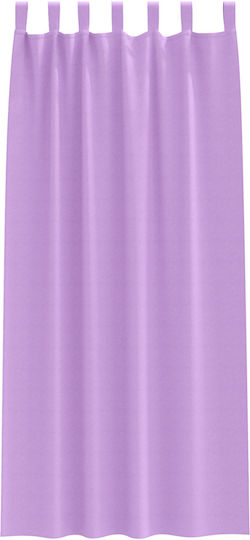 vidaXL Комплект Пердета И Завеси С Презрамки Лилави 140x225см
