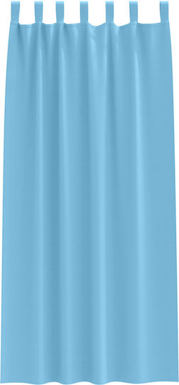 vidaXL Σετ Κουρτίνες με Τιράντες Γαλάζιες 140x225εκ.