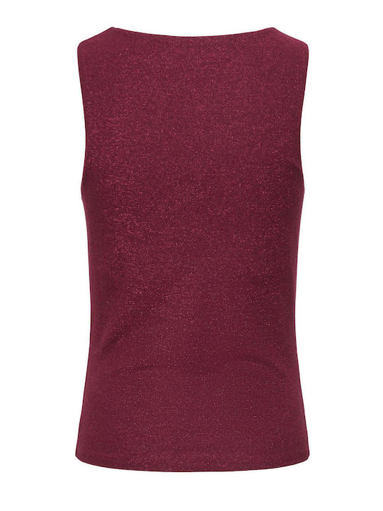 Women's Sleeveless Top Burgundy