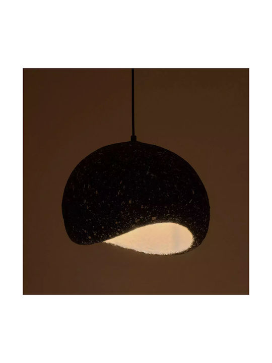 GloboStar Stone Hängelampe Gray Glocke mit Fassung E27 35x31x26cm.