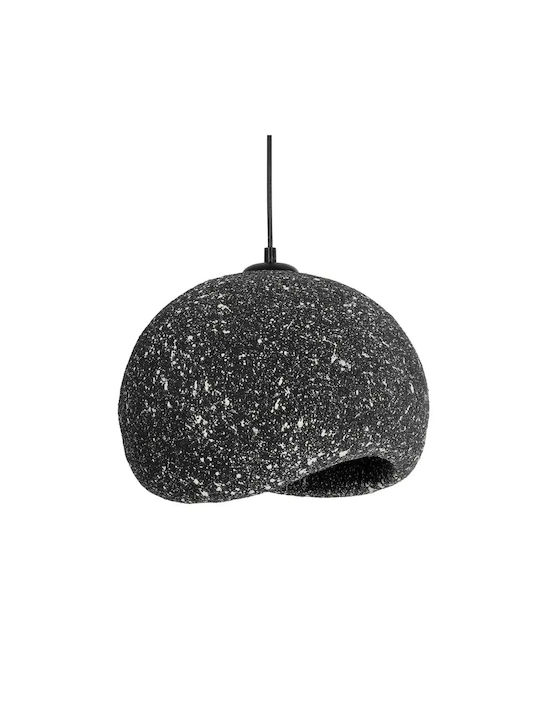 GloboStar Stone Hängelampe Gray Glocke mit Fassung E27 35x31x26cm.