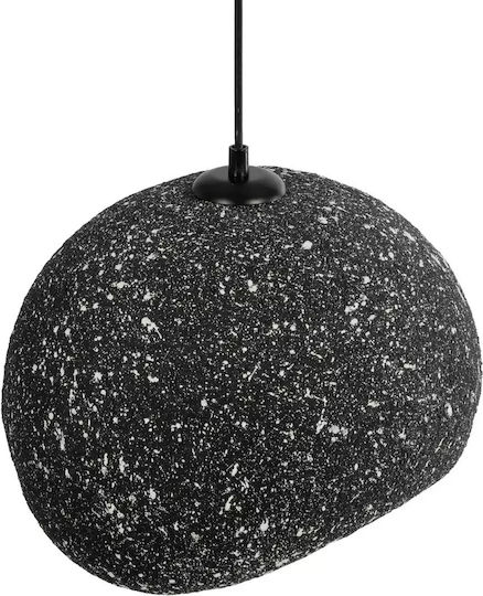 GloboStar Stone Hängelampe Gray Glocke mit Fassung E27 35x31x26cm.