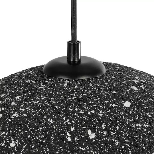 GloboStar Stone Hängelampe Gray Glocke mit Fassung E27 35x31x26cm.