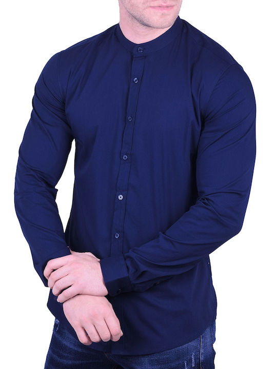 Long-sleeved Shirt Dark Blue, Blue