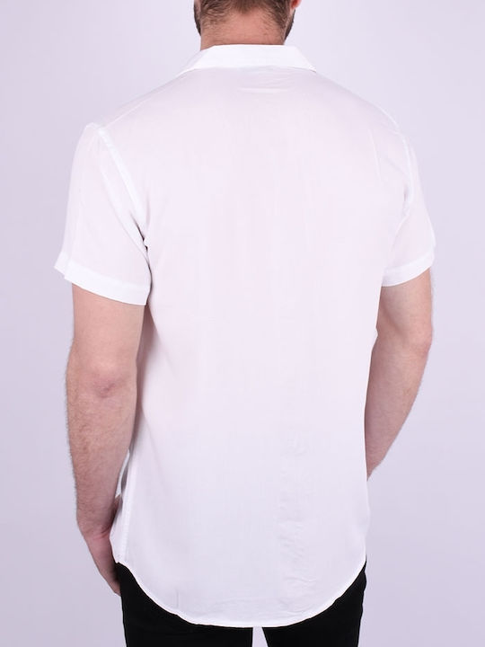 Kurzärmlig Hemd White