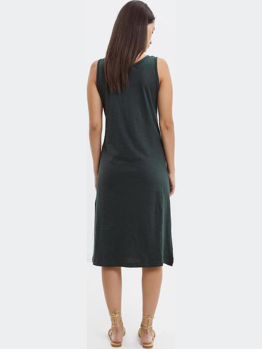 Summer Midi Dress Green