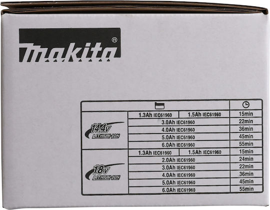Makita Battery Set Lithium Capacity 5Ah 18V with Charger