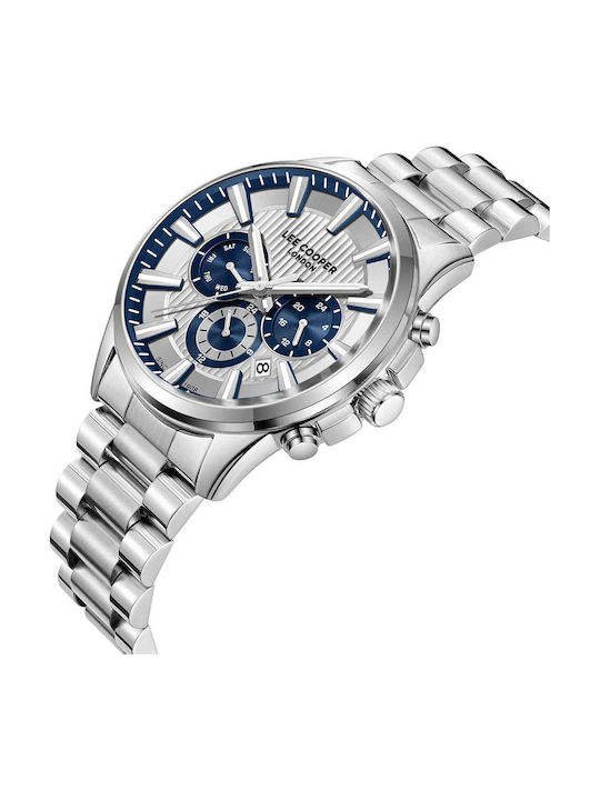 Lee Cooper Dual Time Ρολόι Μπαταρίας με Μεταλλικό Μπρασελέ Lee Cooper Dual Time Ρολόι Μπαταρίας με Μεταλλικό Μπρασελέ