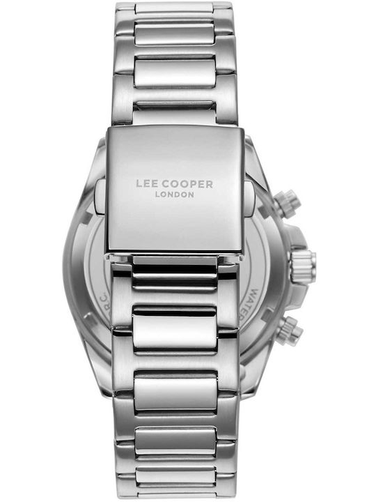 Lee Cooper Bracelet Men's Watch Battery with Silver Metal Bracelet