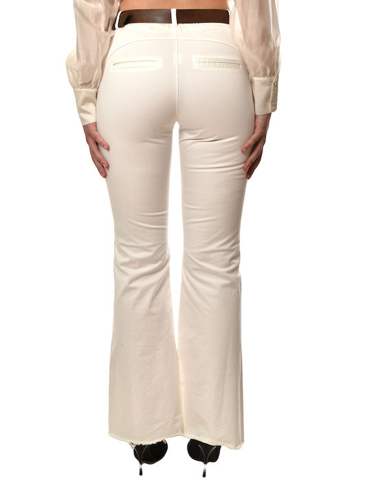 Damen Stoff Hose White