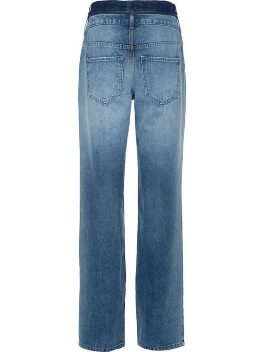 Erika High Waist Women's Jean Trousers Blue Denim