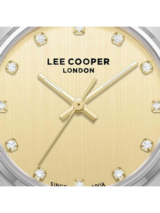 Lee Cooper Crystals Women's Watch with Gold Metal Bracelet