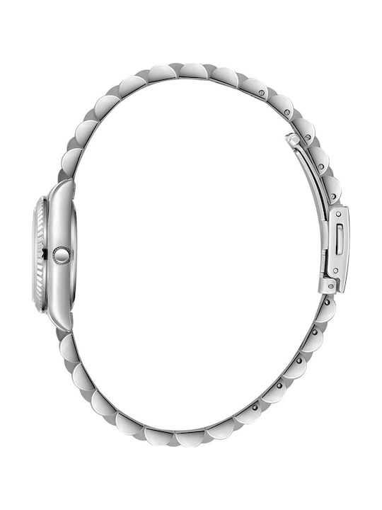 Lee Cooper Crystals Women's Watch with Silver Metal Bracelet