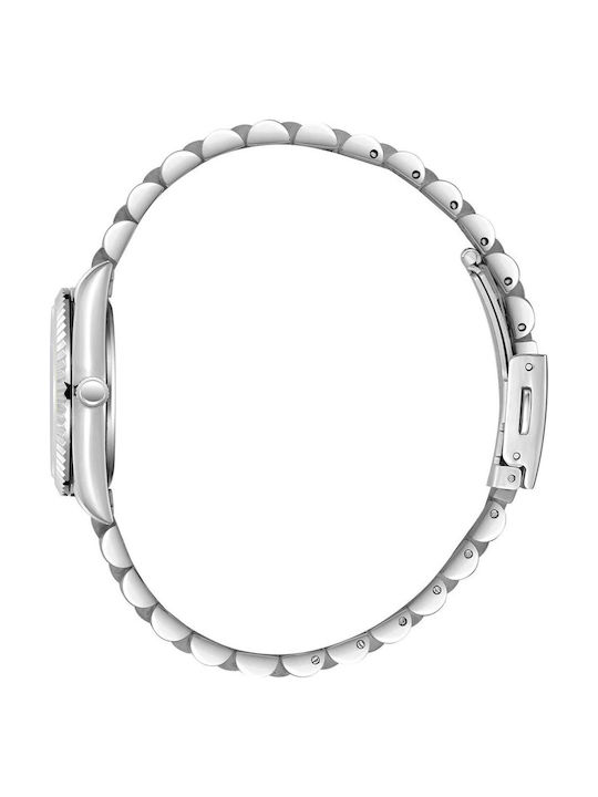 Crystals Womens Watch 30mm Battery with Metal Bracelet Silver/Gold