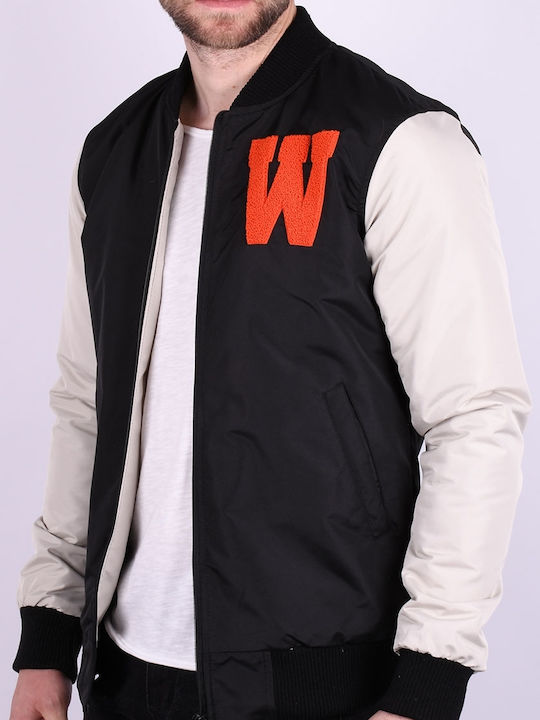 Collegejacke Jacke Black