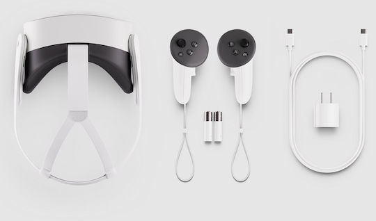 Meta Quest 3S Standalone VR Headset 128GB for Computer with Gamepad & Batman: Arkham Shadow