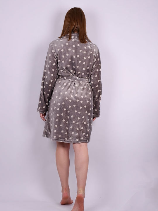 Tress Winter Damen Robe Gray