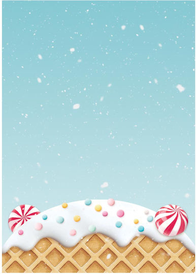 Set 8 Hârtie de Orez Decupaj Stamperia 10.5×14.8cm Candy Christmas