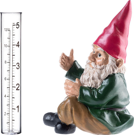 Kadax Rain Gauge Rainfall Meter Accumulation Decorative Garden Gnome